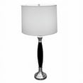 thumbnail image 1 of Ore International 31117 Wooden Table Lamp - Chrome, 1 of 1