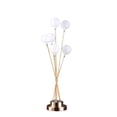 thumbnail image 1 of 27.5" In 6-Light Acrylic Globe Aluminun Led Chrysanthe Yellow Metal Table Lamp, 1 of 6