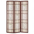 thumbnail image 1 of Ore International R5443 3 Panel Shoji Screen  -  Cherry, 1 of 3