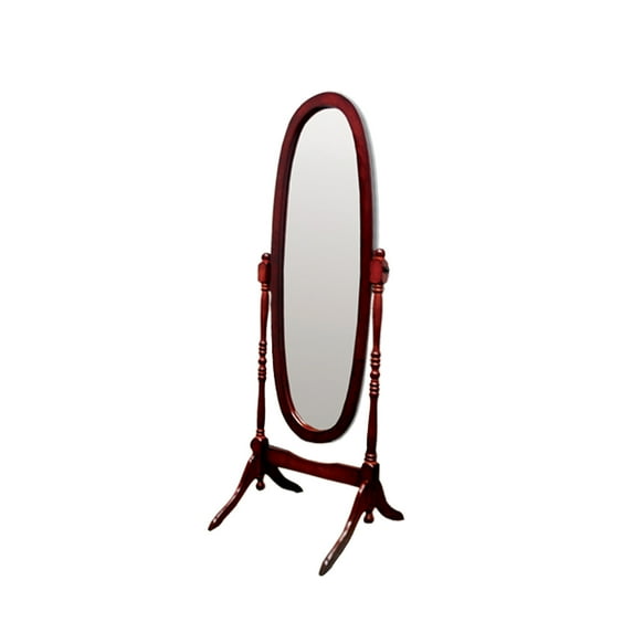Ore International Wooden Cheval Floor Mirror