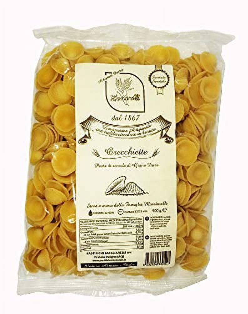 Orecchiette 5 Pack Imported artisan Italian Pasta from Abruzzo Italy