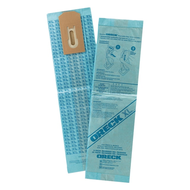 Standard Building Labels Oreck Commercial Disposable Upright Vacuum Bags, XL Standard Filtration ...