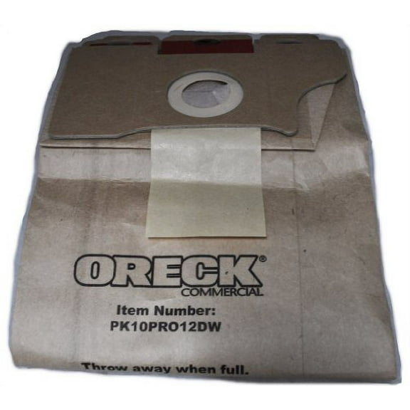 Oreck Commercial Upright Pro 12 Vaccum Bags, 10 Per Pack