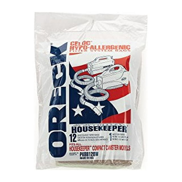 Oreck PKBB12DW SuperDeluxe Compact Canister Vacuum Bags