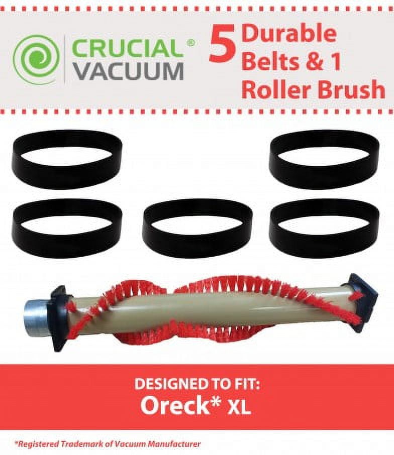 Oreck XL Roller Brush & 5 Belt Part 0161152, 7520201 & XL0100604