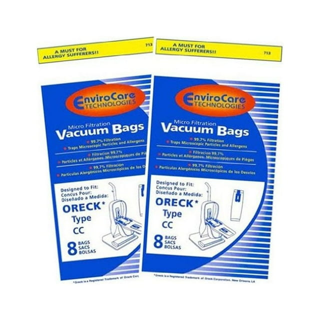 Oreck XL Vacuum Bags (16 Bags) Type CC Part CCPK8DW *Fits All Oreck