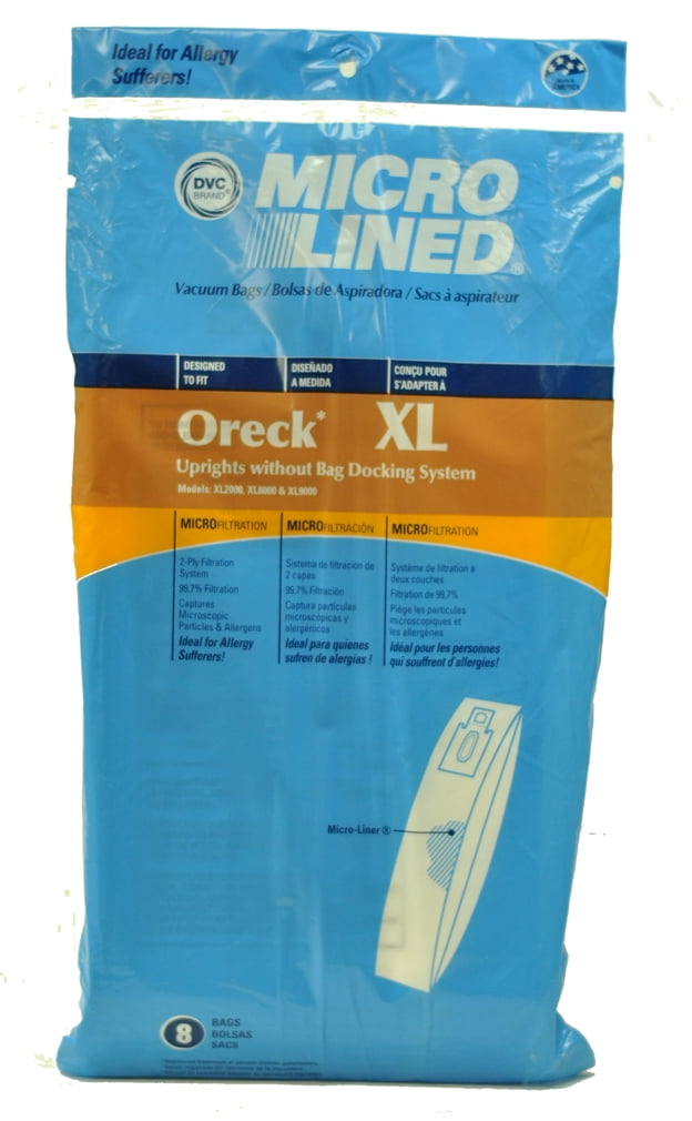 Oreck Sacchetti Filtro Ipoallergenici – 9 Pezzi Per XL8000/9000/2000 (Modello PK8000)