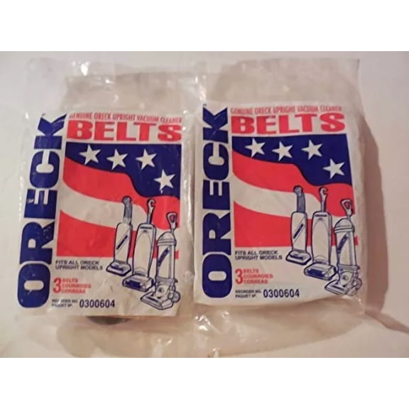 Oreck Xl 030-0604 Upright Vacuum Belts 6-Pack