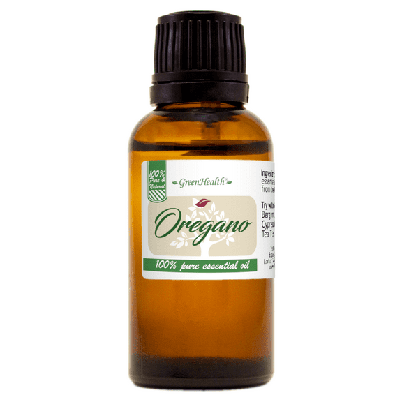 Oregano Essential Oil – 1 fl oz (30 ml) Glass Bottle w/Euro Dropper – 100% Pure Essential Oil - GreenHealth