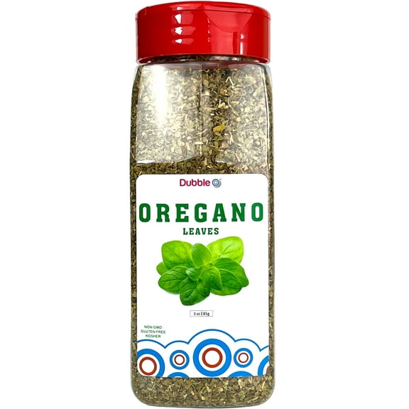 Oregano Leaves - 3 oz. ⦾ Non GMO, Kosher, Halal, and Gluten Free ⦾ Dubble O Brand