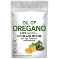 Oregano Soft Gel Oil, 6,000 mg per cup, contains black seed oil, 4x