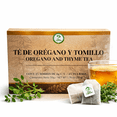 thumbnail image 1 of Oregano & Thyme (Tomillo) Herbal Tea – 25 Tea Bags – Caffeine-Free Botanical Infusion – Aromatic Herbal Blend – 100% Natural, Vegan, Non-GMO – Made in Mexico – Authentic by HIGH SUPREME, 1 of 8
