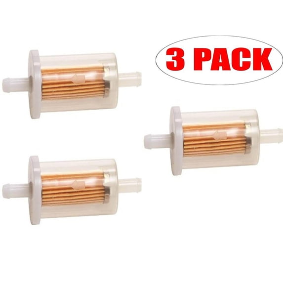 Oregon 07-064 (3 Pack) In Line Fuel Filter Replaces Briggs & Stratton 695666