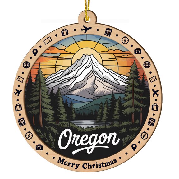Oregon 1 Travel Sun Catchers, Travel Souvenir Window Decor