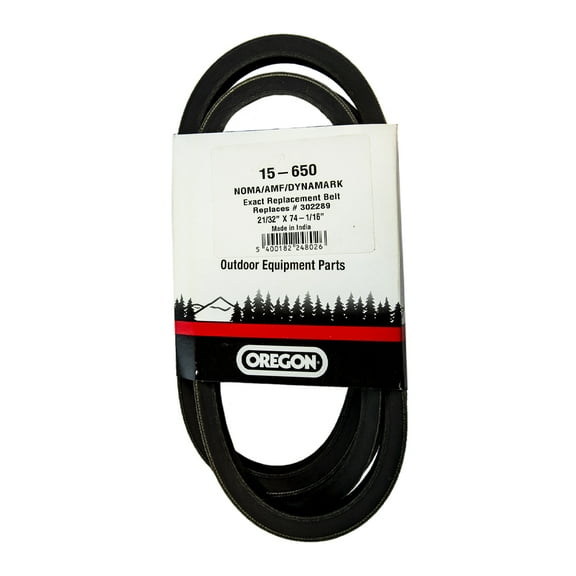 Oregon 15-650 74-1/16" x 21/32 Cutter Deck Belt Noma Dynamark Lawn Mowers 302289