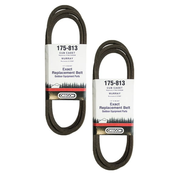Oregon 175-813 Deck Drive Belt MTD Troy-Bilt Bronco Pony Yard Tractors 2-PACK