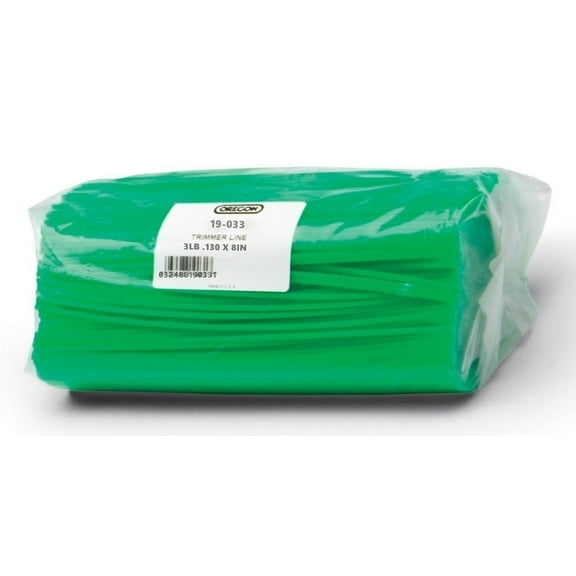 Oregon 19-033 3lb Bag Gatorline 8" x 0.130" Precut Square Trimmer Line Kwik Loader Trimmer