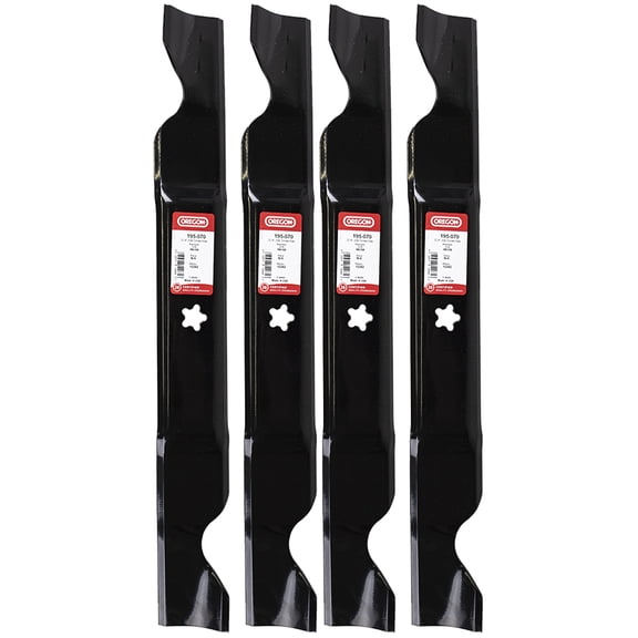 Oregon 195-070 4 High Lift Blades AYP Craftsman Husqvarna YTH2146 RZ 4619 YTH 2146 w 46''