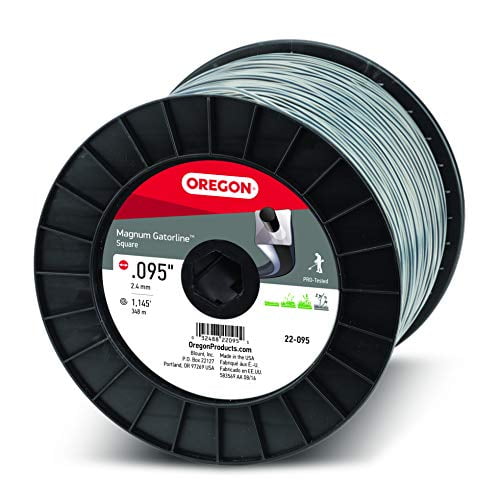 Oregon 22-095 Gatorline Heavy-Duty Professional Magnum 5-Pound Spool of .095-Inch-by-1134-Foot Square-Shaped String Trimmer Line