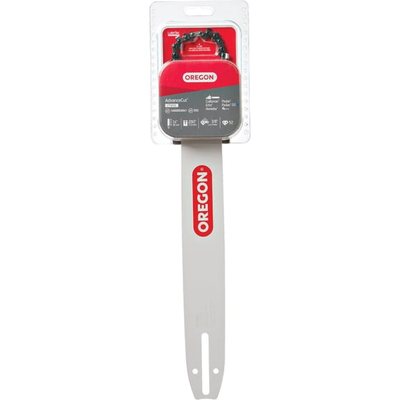 Oregon 27856 14-Inch Guide Bar and AdvanceCut S52 Chainsaw Chain Combo, Fits Echo, Craftsman, Homelite, Poulan and More