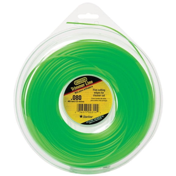 Oregon 37585 Trimmer Line, 0.08 in Diameter X 405 ft Length, 1 lb Spool, Copolymer