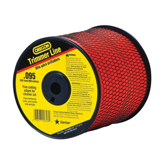 Oregon 619776/37601 Trimmer Line, 0.095 in Dia, 855 ft L, Co-Polymer