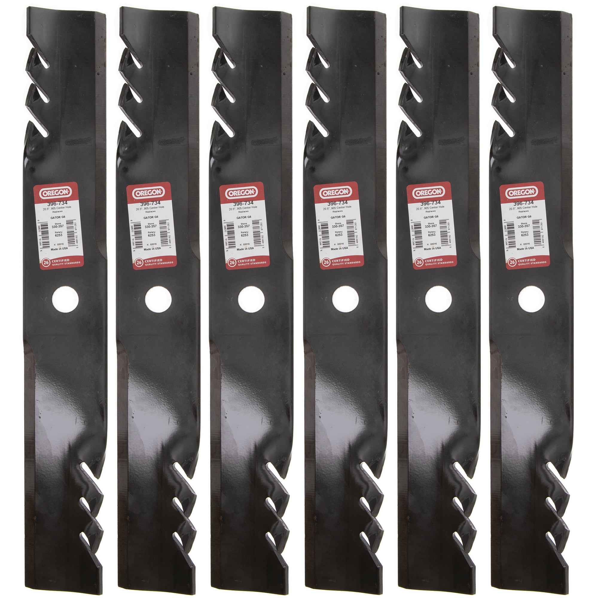 Oregon 396 734 6 Gator G6 Blades John Deere 425 445 455 4010 4100 4200 4210 4300 4310 4400 Walmart