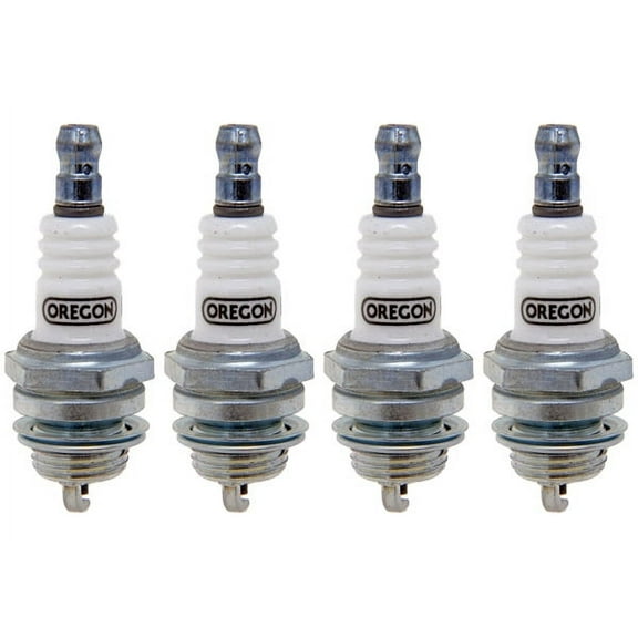 Oregon 4 Pack of Genuine OEM Replacement Spark Plugs - 77-324-1-4PK