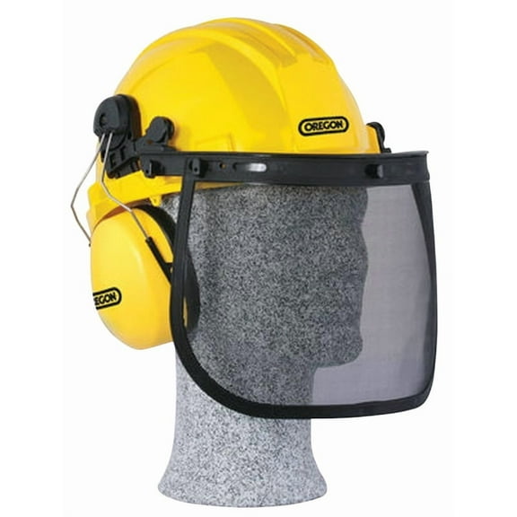 Oregon Helmet Combo Impact Resistant Adjustable Face Shield Ear Cups 563474