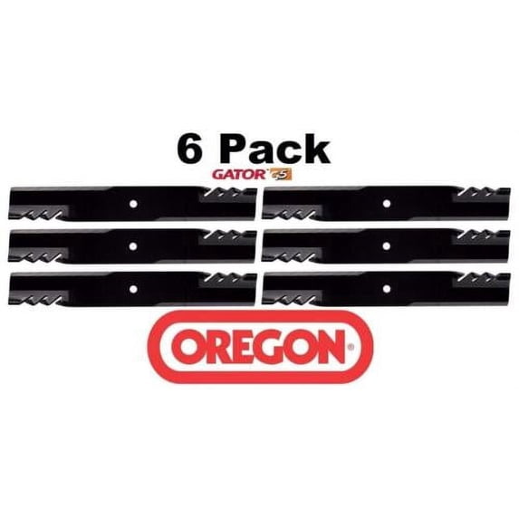 Oregon 6 PK 596-344 G5 Gator Mulch Blade Fits Ferris 1521227 481711 A48185 21227