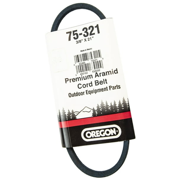 Curated visual reference: Visual Reference: Oregon 75 321 21 Premium Wrapped Drive Belt 3 8
