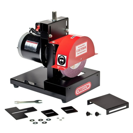 Oregon 88-023 Electric Corded 1/3 HP Right Handed Blade Grinder Sharpener, Red