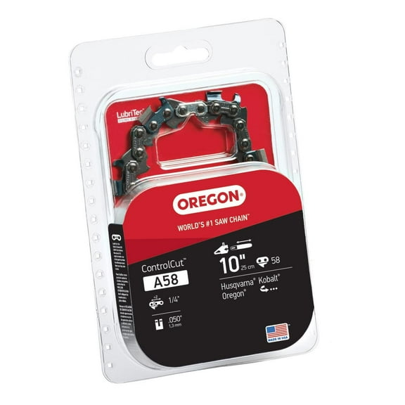 Oregon A58 ControlCut 16-Inch Chainsaw Chain 1/4" Pitch .050" Gauge, 25AP, Grey
