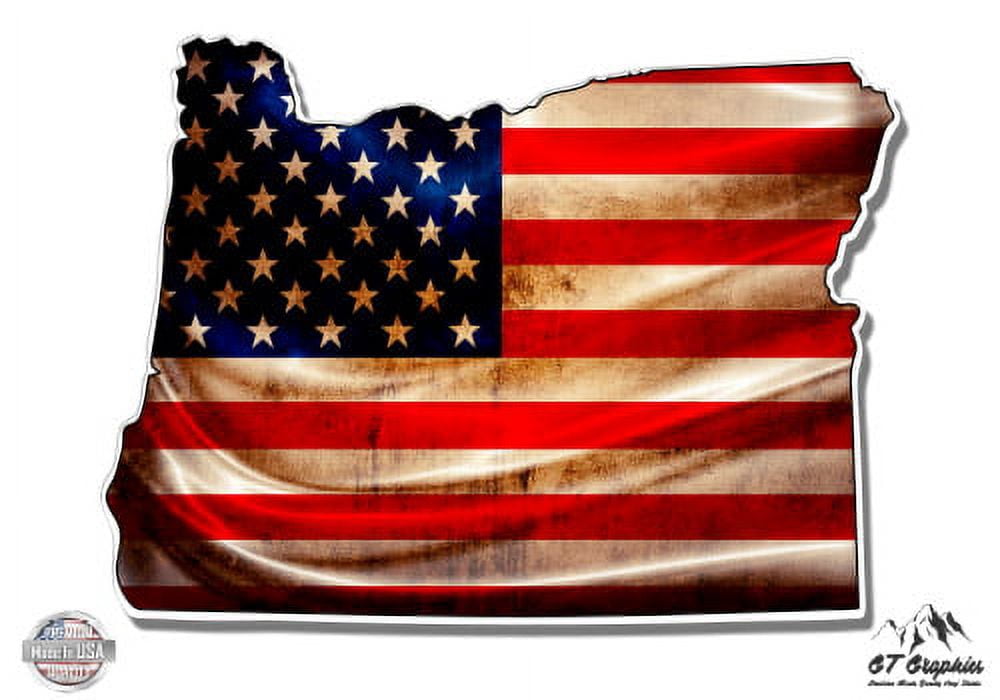 Oregon American Flag - 12