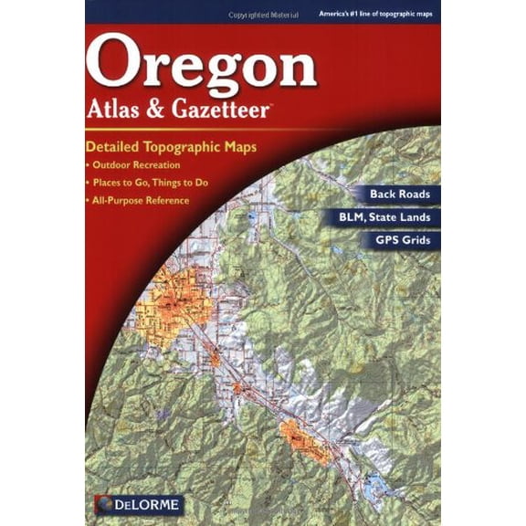 Pre-Owned Oregon Atlas and Gazetteer (Paperback) 9780899333472