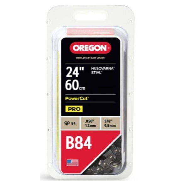 Oregon B84-21 Full Chisel PowerCut Chainsaw Chain - 24 in. 84 Drive Link