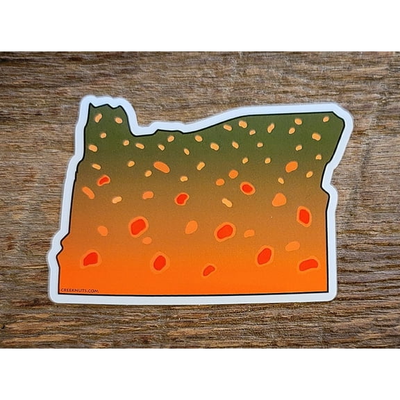 Oregon Bull Trout Skin Sticker Decal
