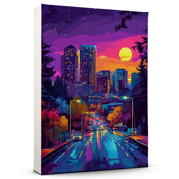 Oregon Canvass Vintage, Oregon Travel Prints Wall Art, Oregon Travel Canvas, Oregon Travel Colorful Canvas - 100AZ1030