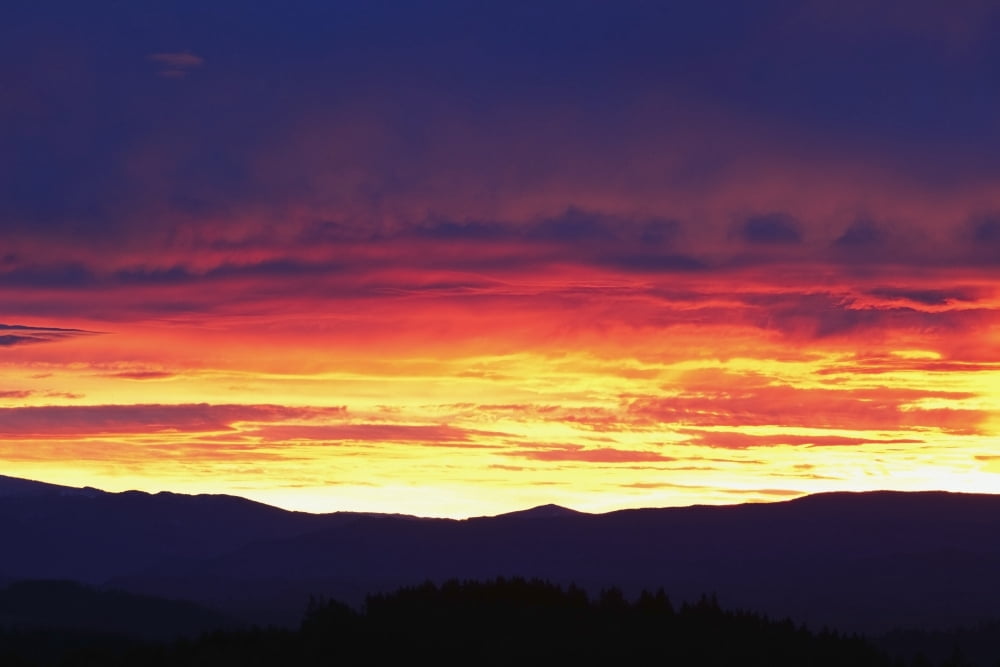 Oregon Cascades Oregon United States Of America Sunrise Over Mount Hood Canvas Art - Craig Tuttle Design Pics (19 x 12)
