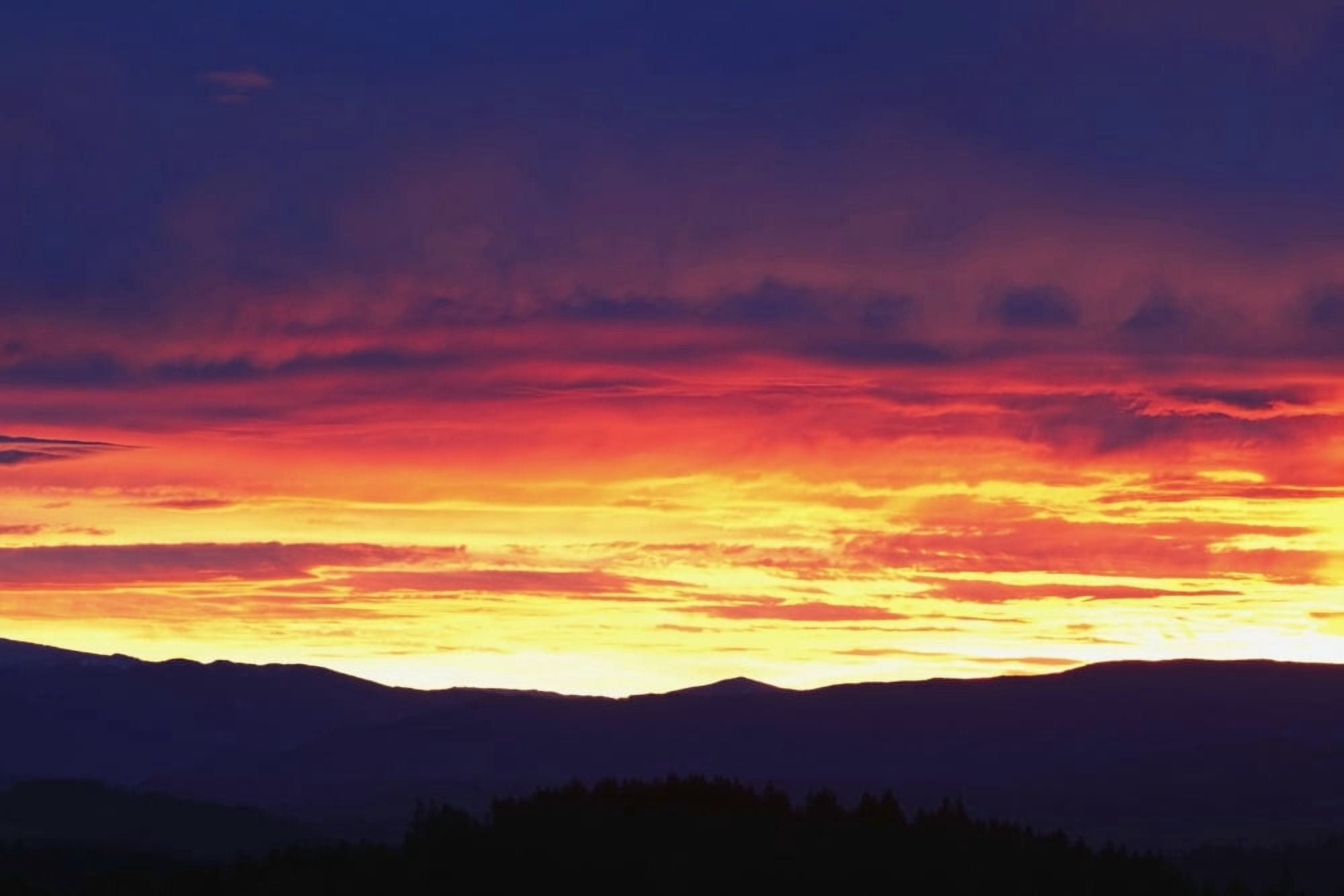 Oregon Cascades Oregon United States Of America Sunrise Over Mount Hood Canvas Art - Craig Tuttle Design Pics (38 x 24)