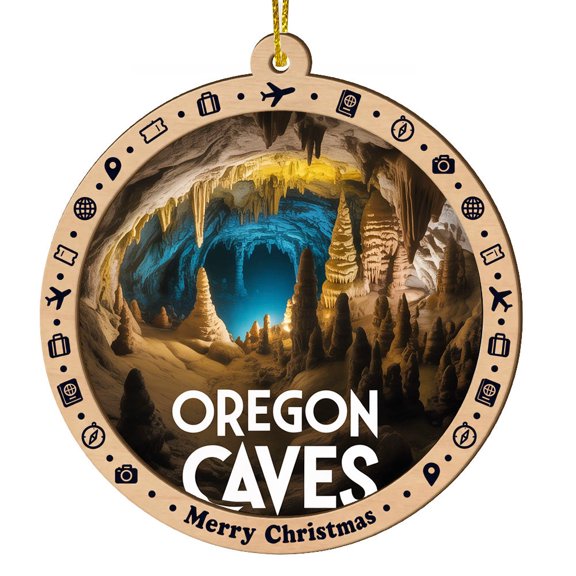 Oregon Caves Travel Sun Catchers, Travel Souvenir Window Decor