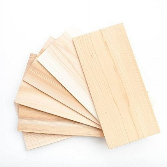 Oregon Cedar Grill XL Cedar Grilling Planks - 7"x 15" 6 Pack for Salmon