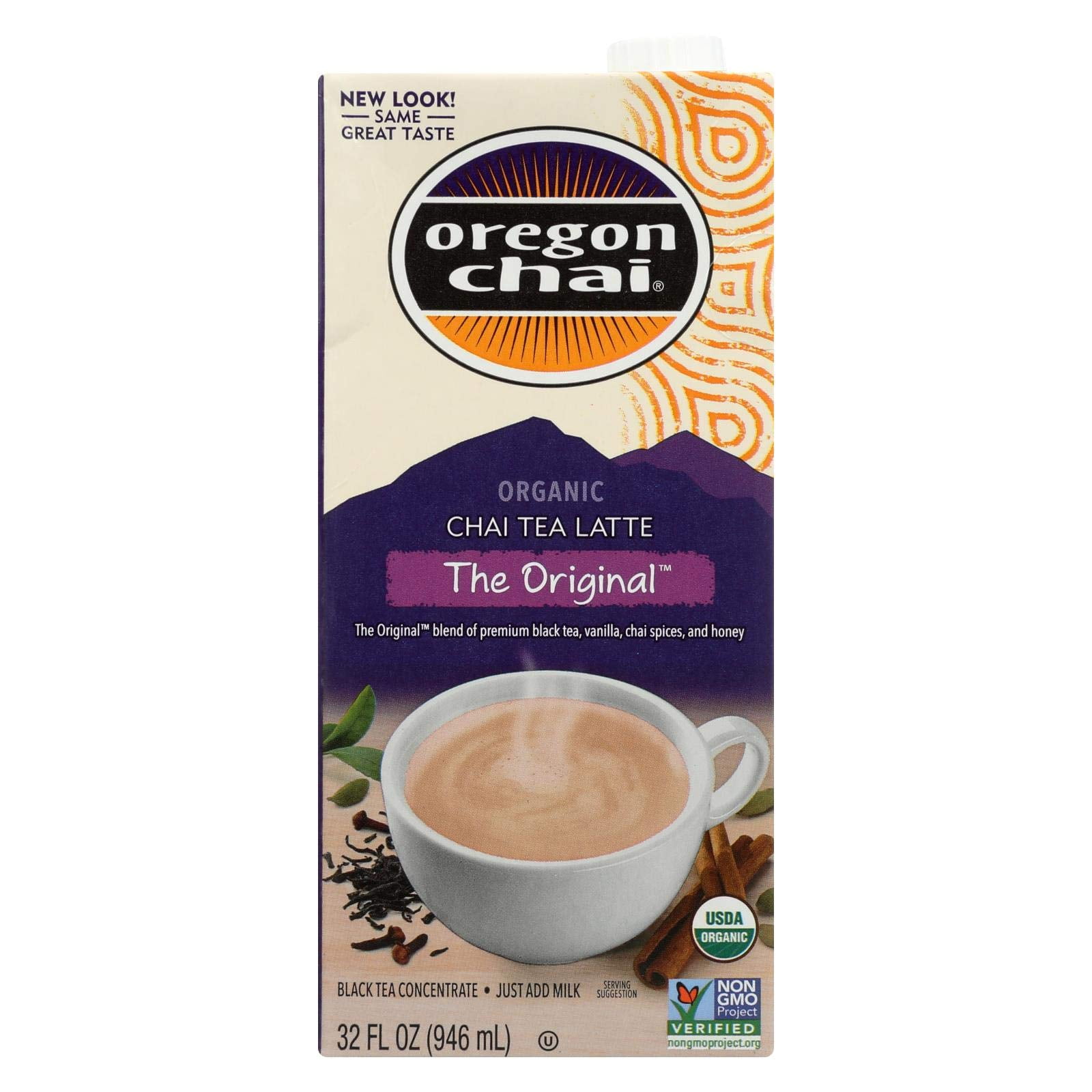 Oregon Chai Organic Original Chai Tea Lattte Concentrate - 10032, 32 ...