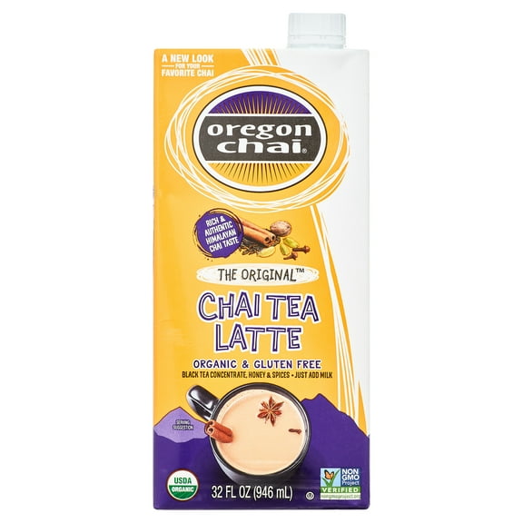 Oregon Chai, Original Chai Tea Latte, Tea Concentrate, 32 Fl Oz-Pack Of 2