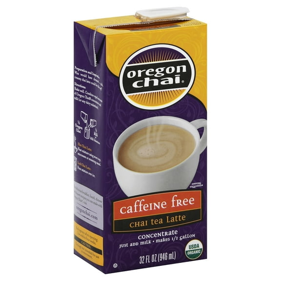Oregon Chai Original No Caffeine Tea 32 fl oz (Pack of 6)