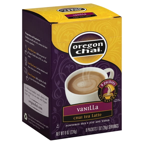 Oregon Chai Vanilla Chai Mix 8 Pods (Pack Of 6)
