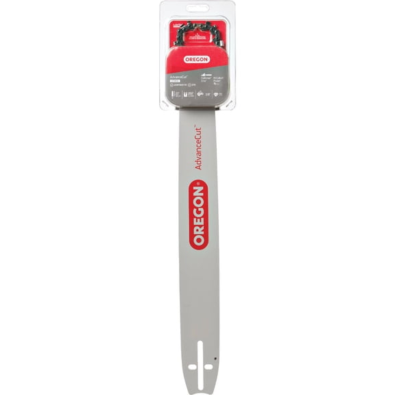 Oregon Chainsaw Guide Bar & Chain Combo, AdvanceCut Replacement for Saw Chains, with Low Kickback Chain, Bar Length 20" (50cm), 3/8" Pitch, 0.050" Gauge, 70 Drive Links (27850)