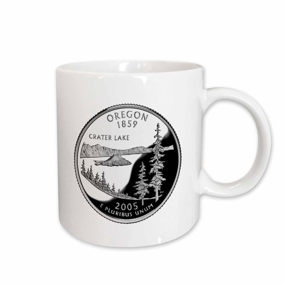 3drose, Oregon Collectible Quarter, 15oz Mug