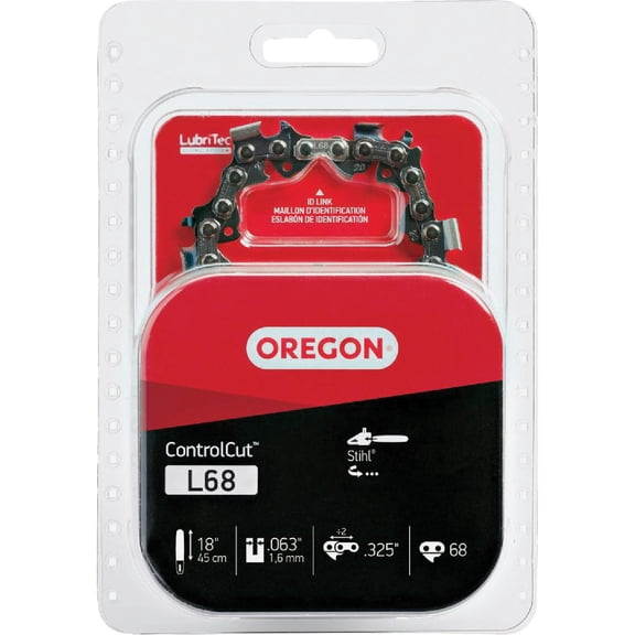 Oregon ControlCut 18 Micro Chisel Chainsaw Chain, 68 Drive Links for Stihl