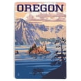 thumbnail image 1 of Oregon, Crater Lake (12x18 Aluminum Art, Indoor Outdoor Metal Sign Decor), 1 of 5
